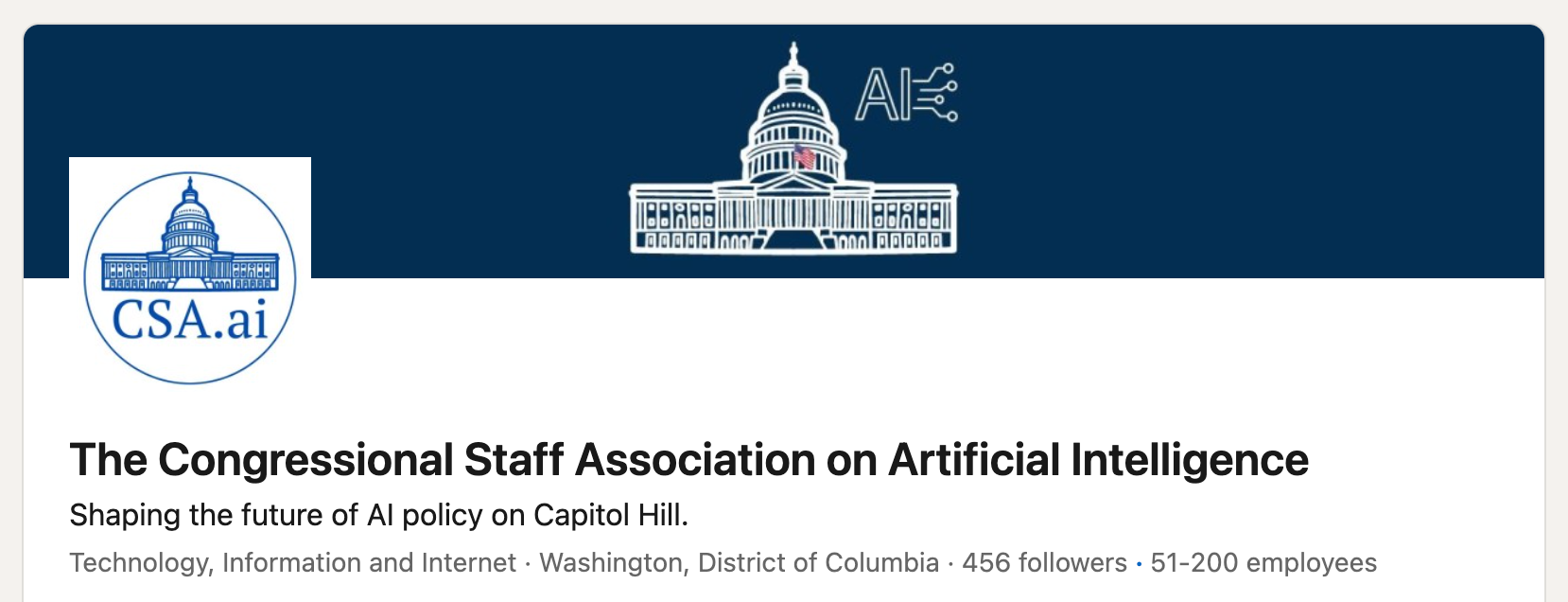 Congressional Staff Association on Artificial Intelligence (CSA.ai)