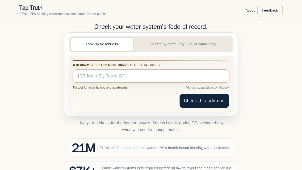 Tap Truth