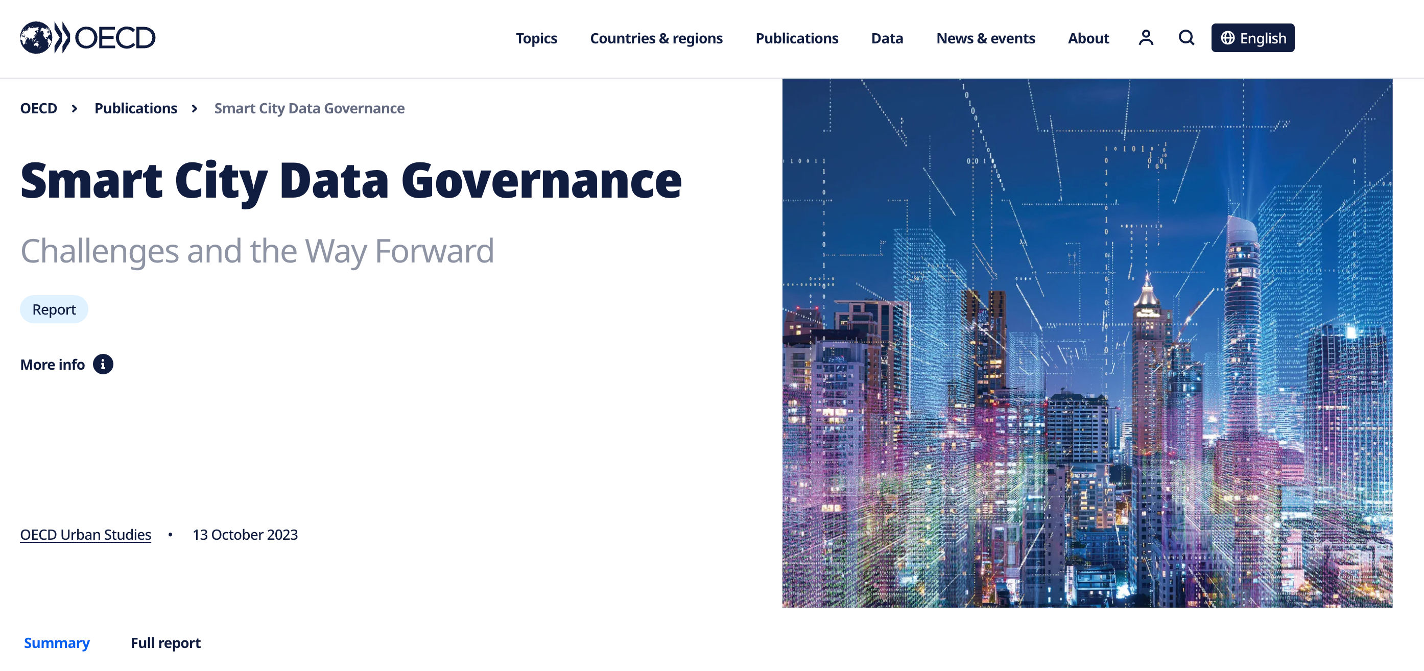Smart City Data Governance