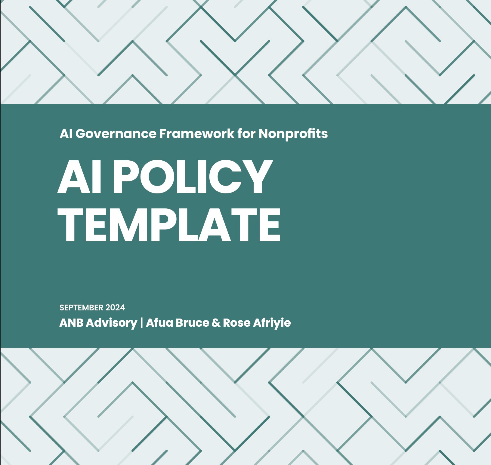 Graphic representing AI Policy Template
