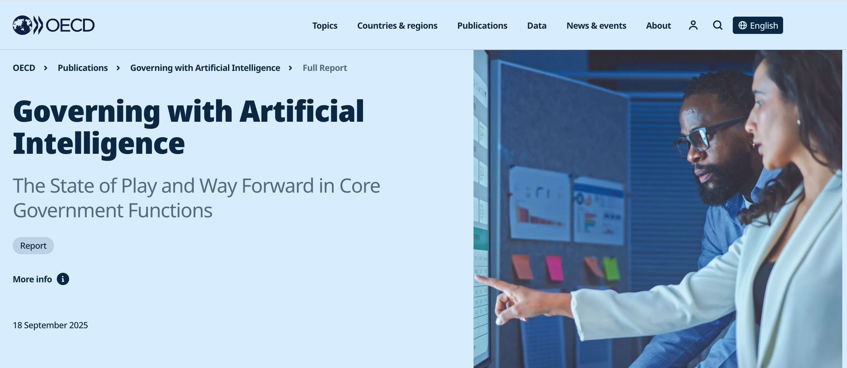Governing with Artificial Intelligence report