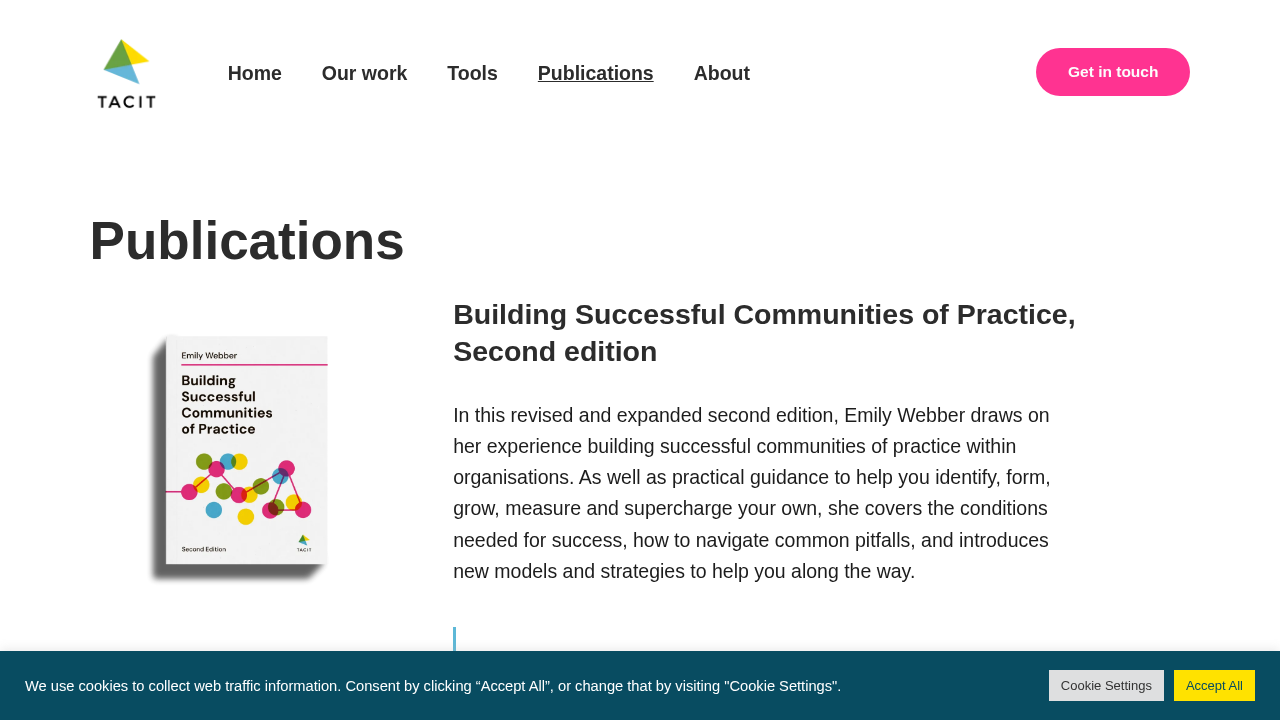 Building Successful Communities of Practice