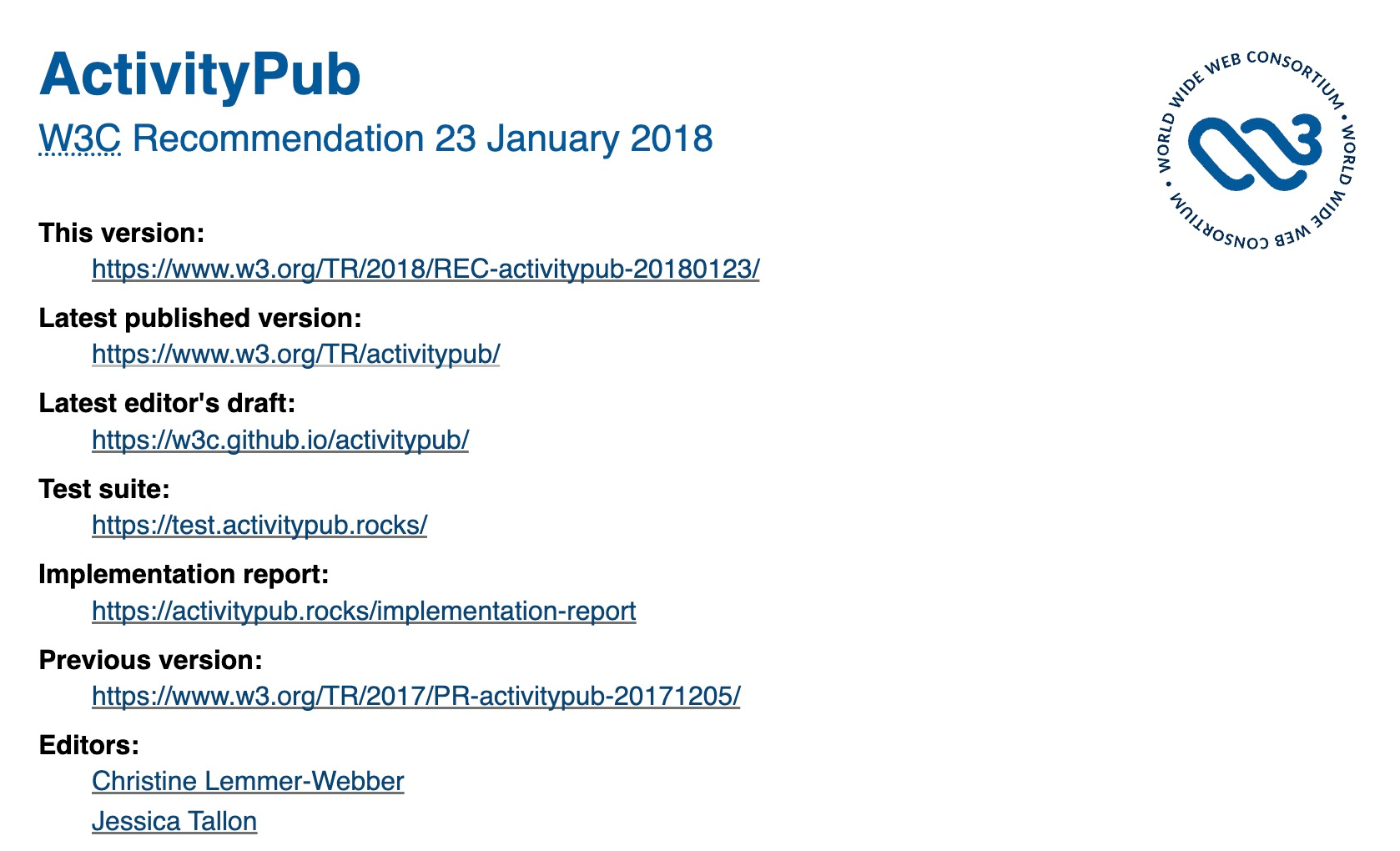 ActivityPub tech spec