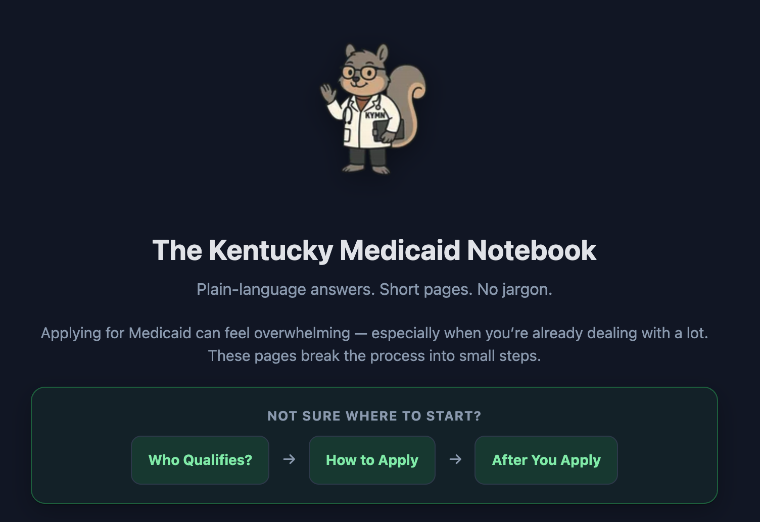 Kentucky Medicaid Notebook