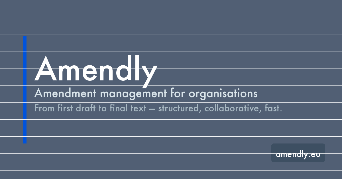 Graphic representing Amendly