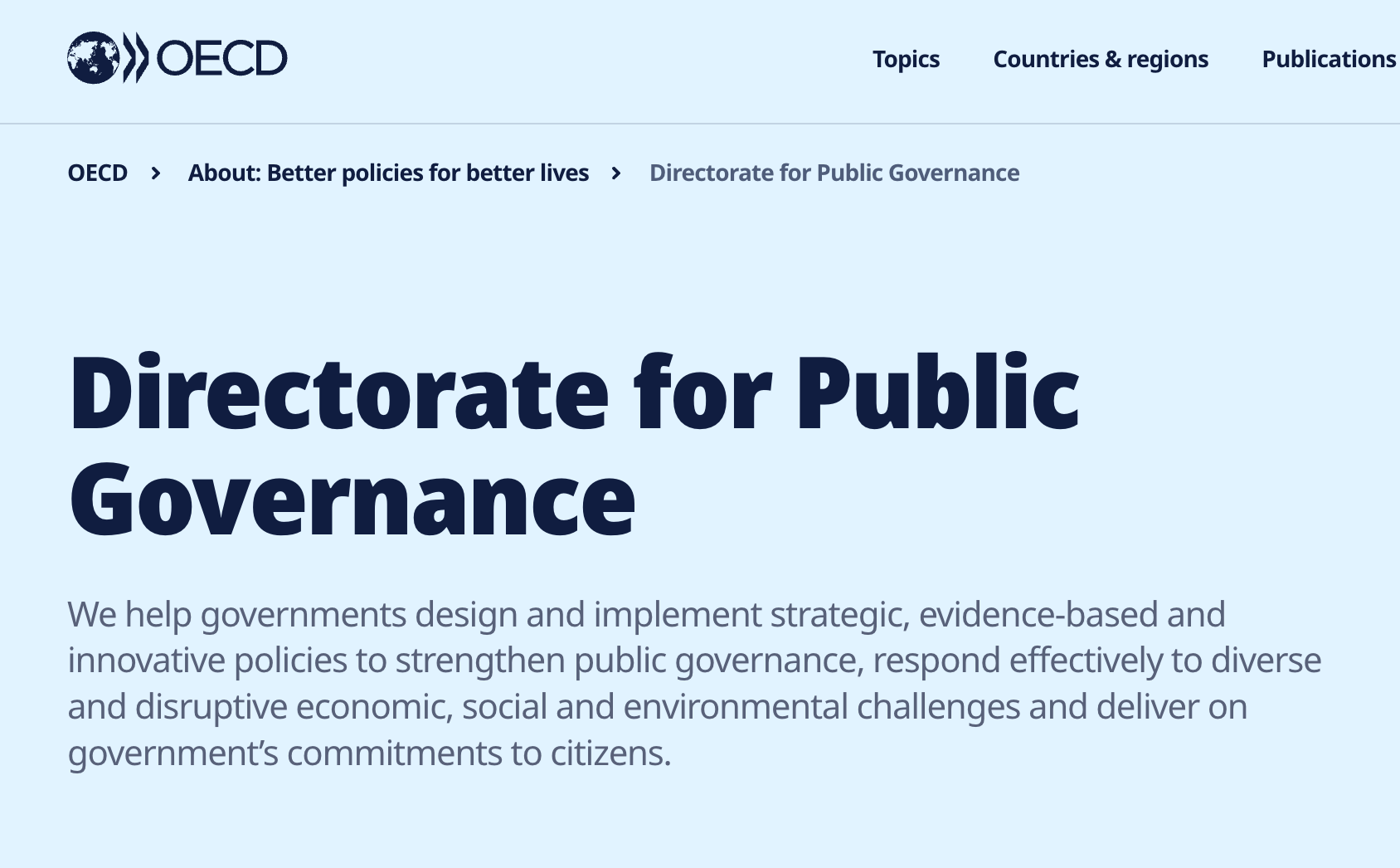 OECD GOV