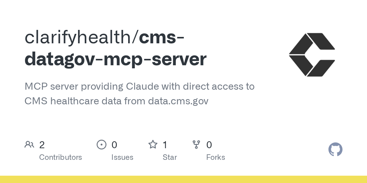 Centers for Medicare & Medicaid Services Data.gov MCP Server (CMS Data.gov MCP Server)