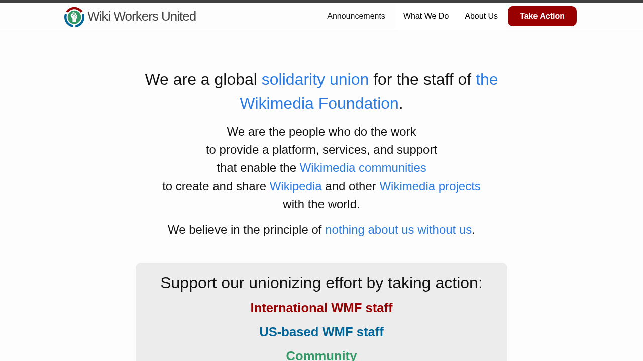 Wiki Workers United