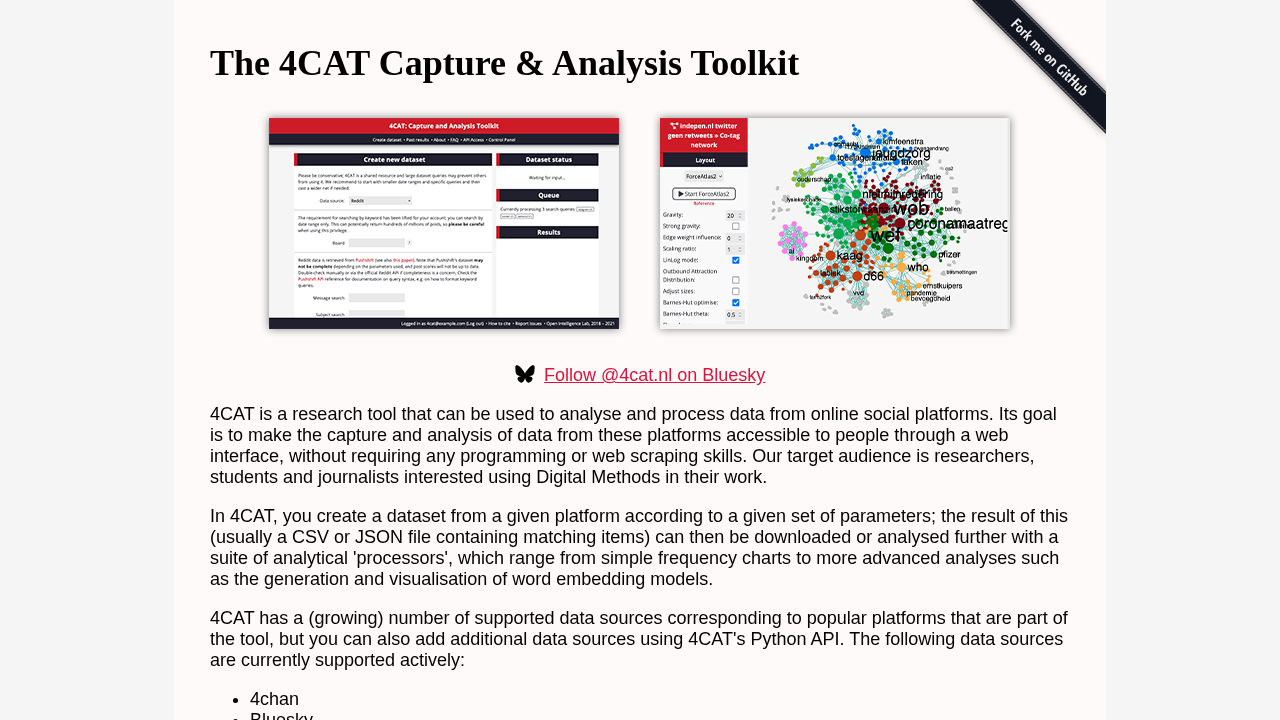 The 4CAT Capture & Analysis Toolkit (4CAT)
