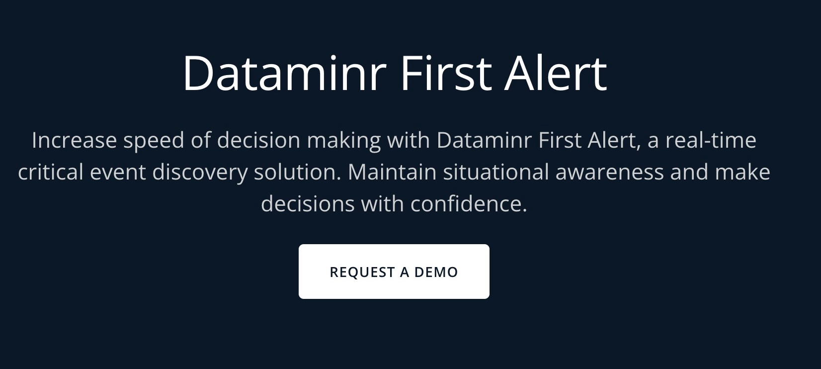 Dataminr First Alert